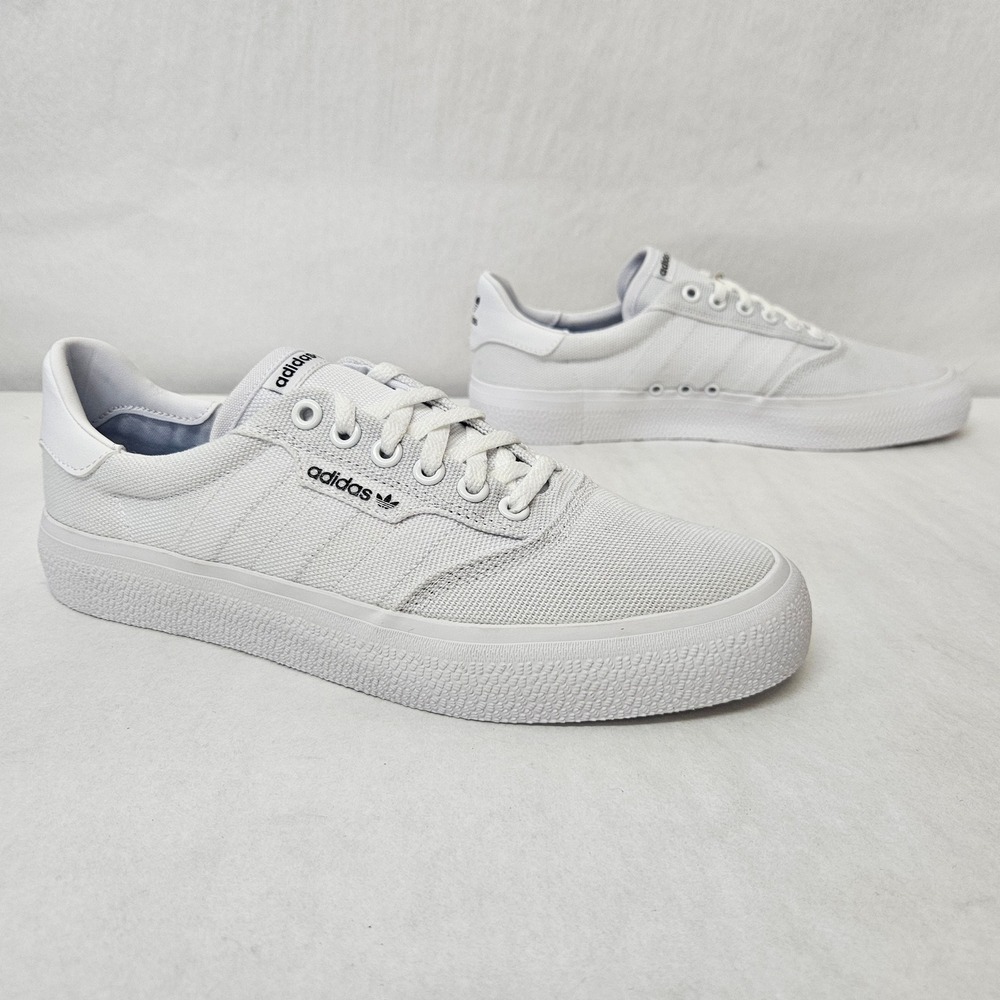 Adidas 3MC Shoes Sneakers Canvas Low Top B22705 White Size 7.5